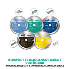Evolution 255mm Aluminiumschneidklinge mit 80 Zähnen, TCT-Gehrungssägeblatt