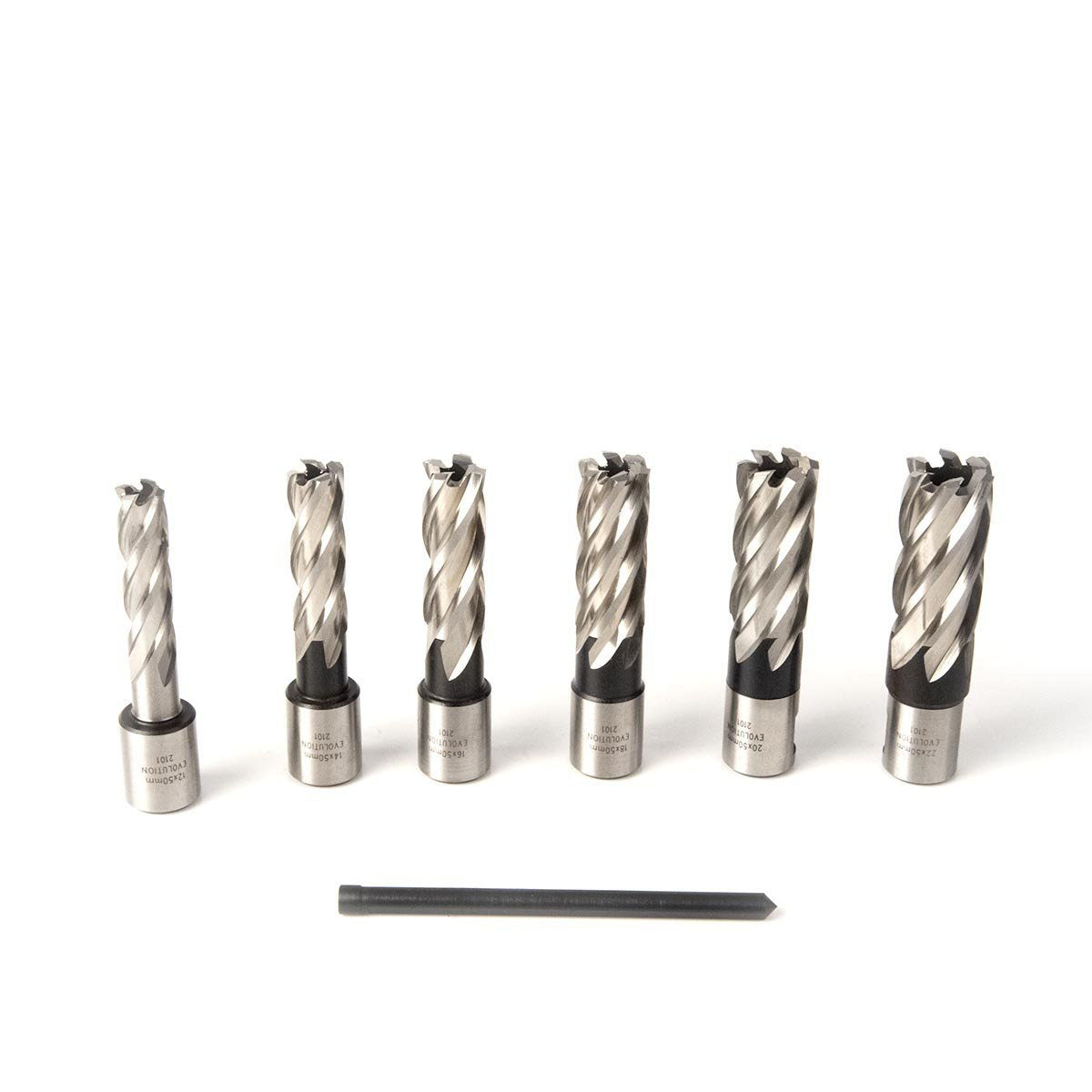 Evolution Cyclone 6-teiliges 50-mm-Kernbohrerset für Magnetbohrmaschinen