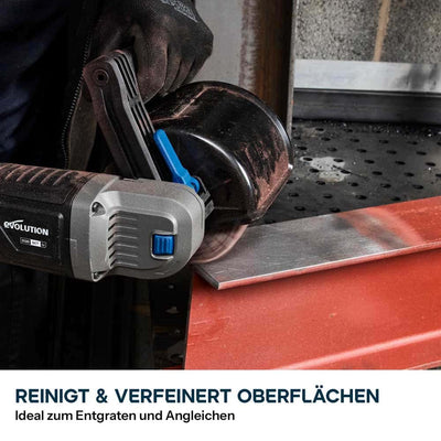 120-mm-Trommeln zum Abisolieren, Schleifen und Polieren für den Akku-Oberflächenbearbeiter Evolution S120SCT-Li