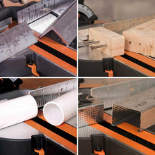 Evolution R185SMS+ 185mm Schiebe-Kapp- und Gehrungssäge mit TCT-Multi-Material-Sägeblatt