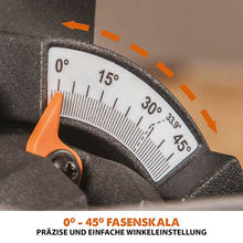 Evolution R185SMS+ 185mm Schiebe-Kapp- und Gehrungssäge mit TCT-Multi-Material-Sägeblatt