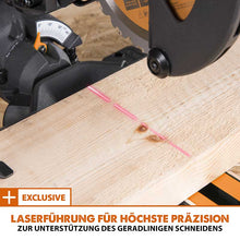 Evolution R185SMS+ 185mm Schiebe-Kapp- und Gehrungssäge mit TCT-Multi-Material-Sägeblatt