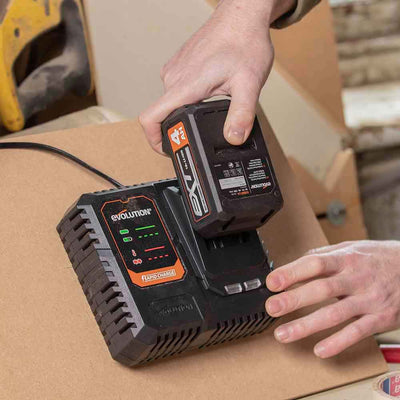 Evolution kabelloses R18RCH Li1 Einzelport-Schnellladegerät 18V-Li-Ion EXT