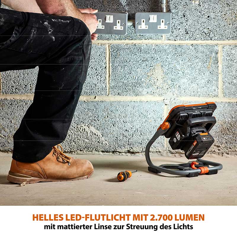 Evolution kabellose R2700WLT-Li Arbeitsleuchte 18V-Li-Ion EXT