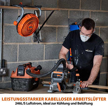 Evolution kabelloser R240FAN-Li Arbeitslüfter 18V-Li-Ion EXT