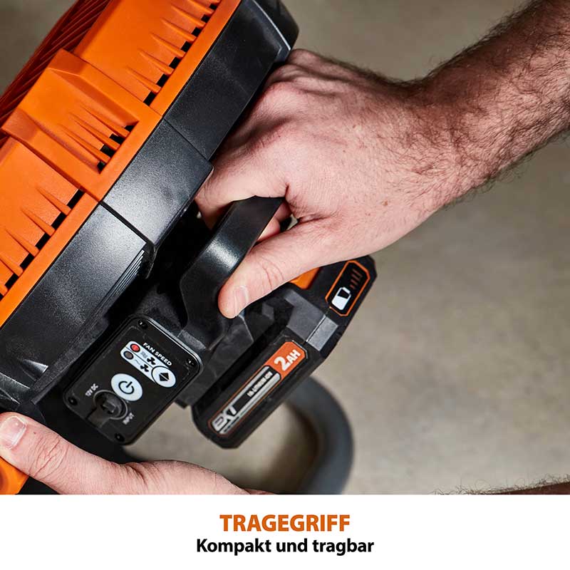 Evolution kabelloser R240FAN-Li Arbeitslüfter 18V-Li-Ion EXT