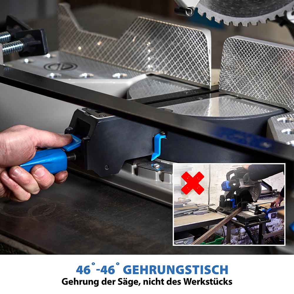 Evolution S355MCS 355mm Kapp- und Gehrungssäge, schwere Ausführung für Metallschneiden