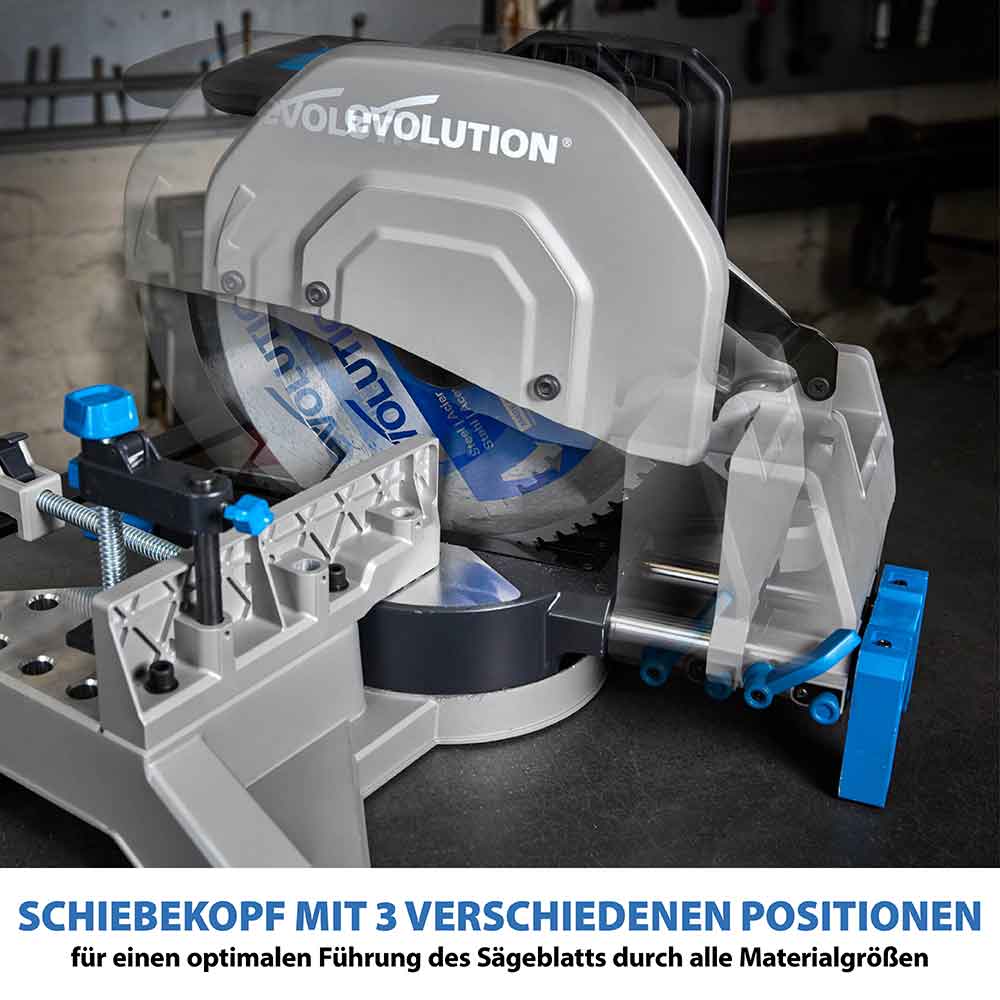 Evolution S355MCS 355mm Kapp- und Gehrungssäge, schwere Ausführung für Metallschneiden