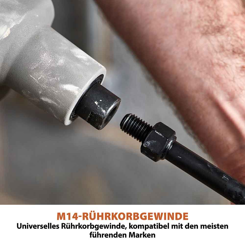 Evolution R120MXR-Li Akkubetriebener 18V-Li-Ion-EXT-Mischer (ohne Akku) mit 120mm-Multi-Mix-Rührer