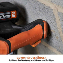 Evolution R120MXR-Li Akkubetriebener 18V-Li-Ion-EXT-Mischer mit Akku und Ladegerät mit 120mm-Multi-Mix-Rührer