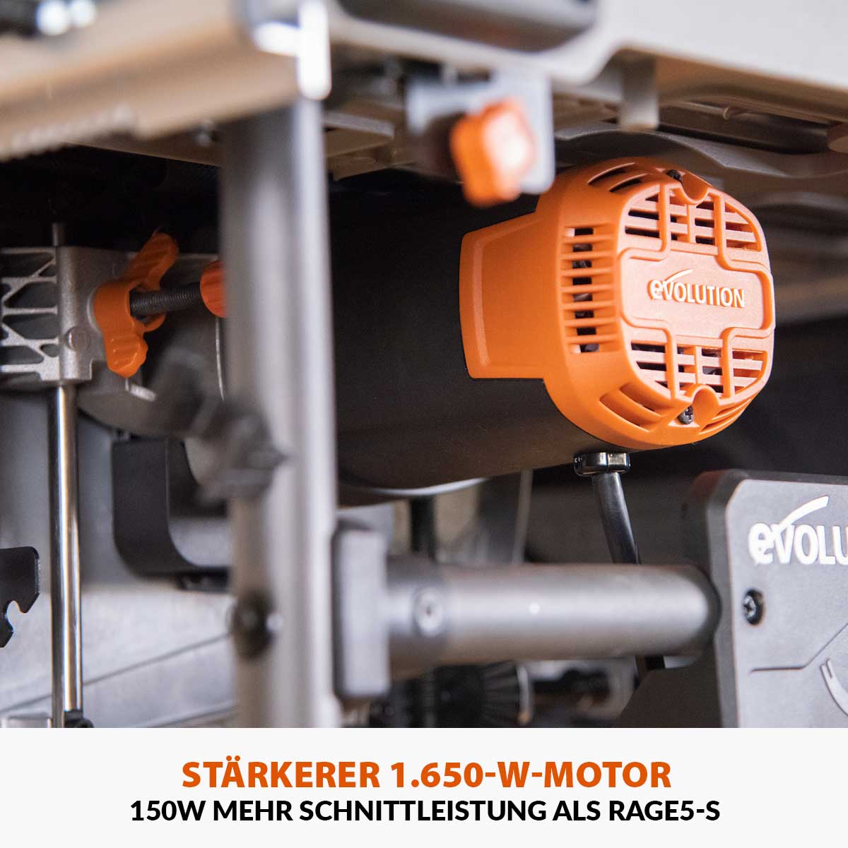 Evolution Tragbare Tischkreissäge mit 255mm TCT-Multimaterialsägeblatt, für Profis und Heimwerker (230v) | R255TBL