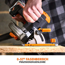 Evolution R185CCS-Li Kabellose, Bürstenlose, 18V, Li-Ion EXT Kreissäge mit 185mm Multi-Material-Sägeblatt