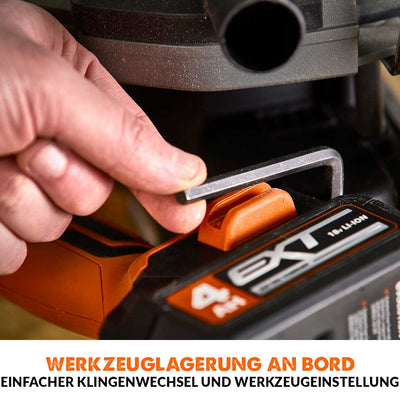 Evolution R185CCS-Li Kabellose, Bürstenlose, 18V, Li-Ion EXT Kreissäge mit 185mm Multi-Material-Sägeblatt
