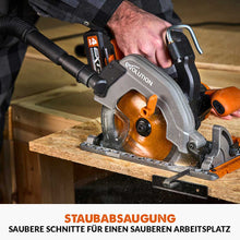 Evolution R185CCS-Li Kabellose, Bürstenlose, 18V, Li-Ion EXT Kreissäge mit 185mm Multi-Material-Sägeblatt