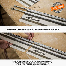 Evolution ST1400-G2 Universal 1.4m Kreissägebahn, Sägeschienen (2x 700mm) mit selbstausrichtenden Verbindern