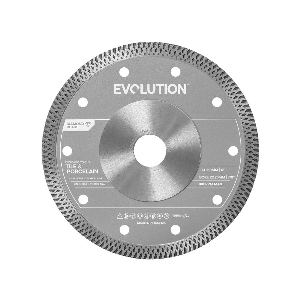 150mm Porcelain & Tile Diamant Mini Disc Trennscheibe - 22.2mm Scheibenbohrung