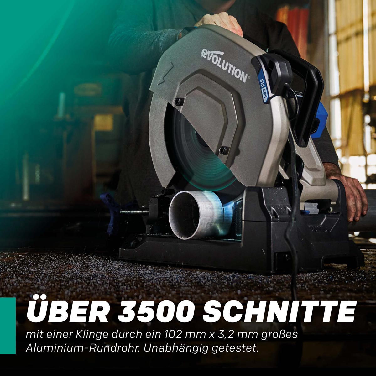 EVOMAX 355mm 100-Zahn Hartmetall-Sägeblatt für professionelle Schwerlast-Aluminiumbearbeitung