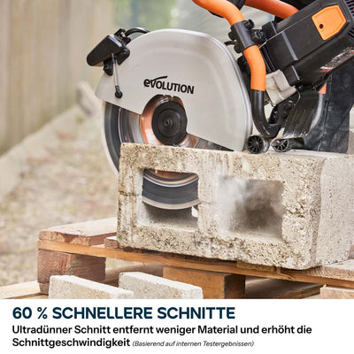 EVOMAX 350mm  Premium-Diamantscheibe Ultra-Thin-Kerf Cordless Betonsägeblatt (Copy)