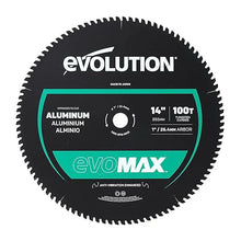 EVOMAX 355mm 100-Zahn Hartmetall-Sägeblatt für professionelle Schwerlast-Aluminiumbearbeitung