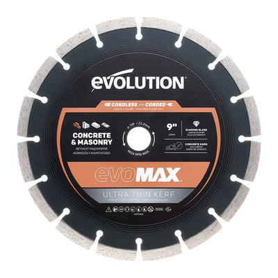 EVOMAX 230mm  Premium-Diamantscheibe Ultra-Thin-Kerf Cordless Betonsägeblatt