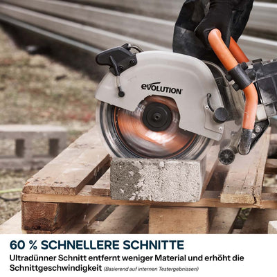 EVOMAX 300mm  Premium-Diamantscheibe Ultra-Thin-Kerf Cordless Betonsägeblatt
