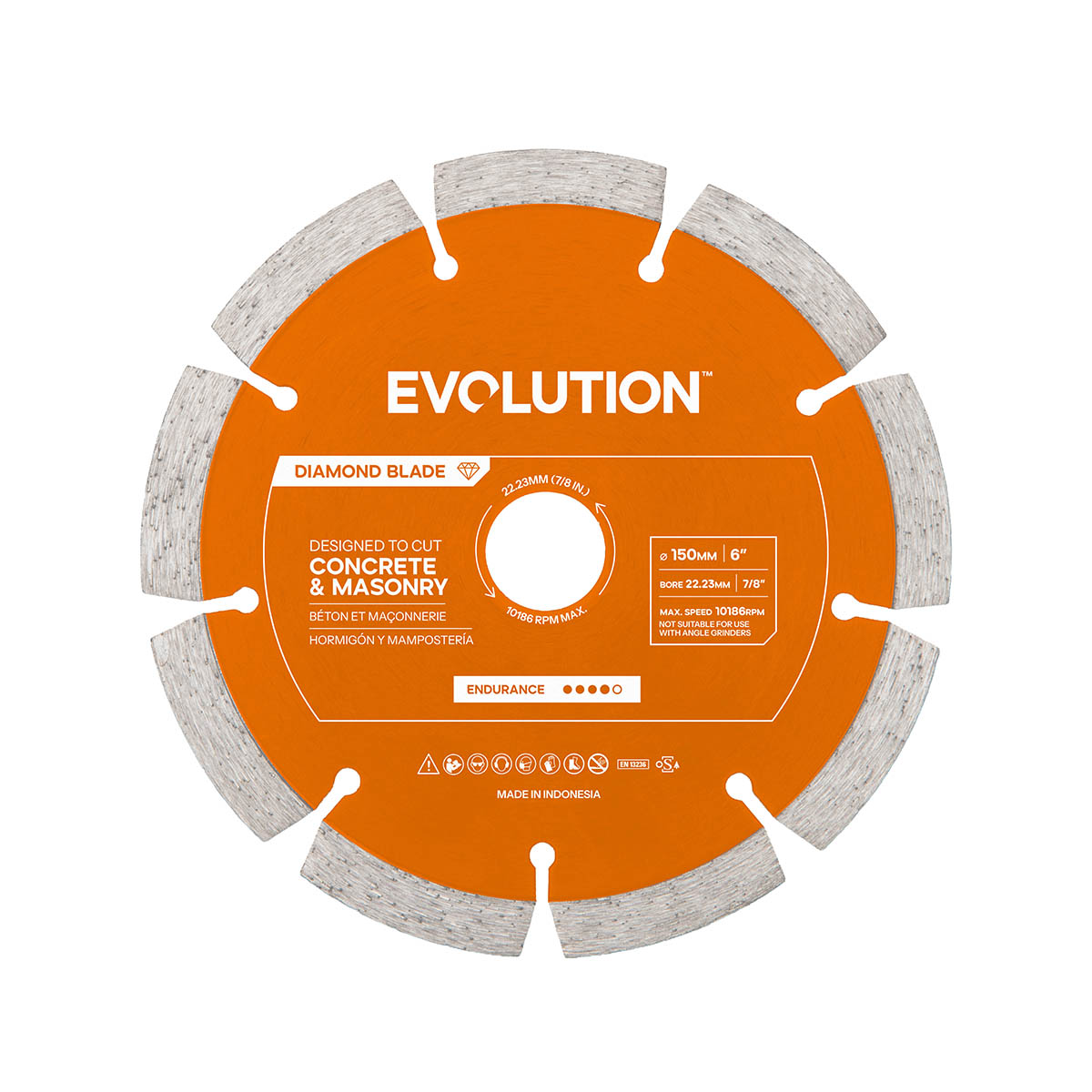 Evolution 150mm Endurance Mini Disc Diamant-Trennscheibe - 22,2 mm Bohrung