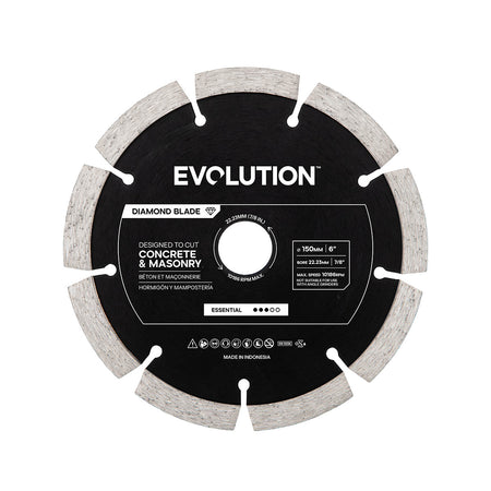 150 mm Essential Mini Disc Diamant-Betontrennscheibe - 22,2 mm Bohrung