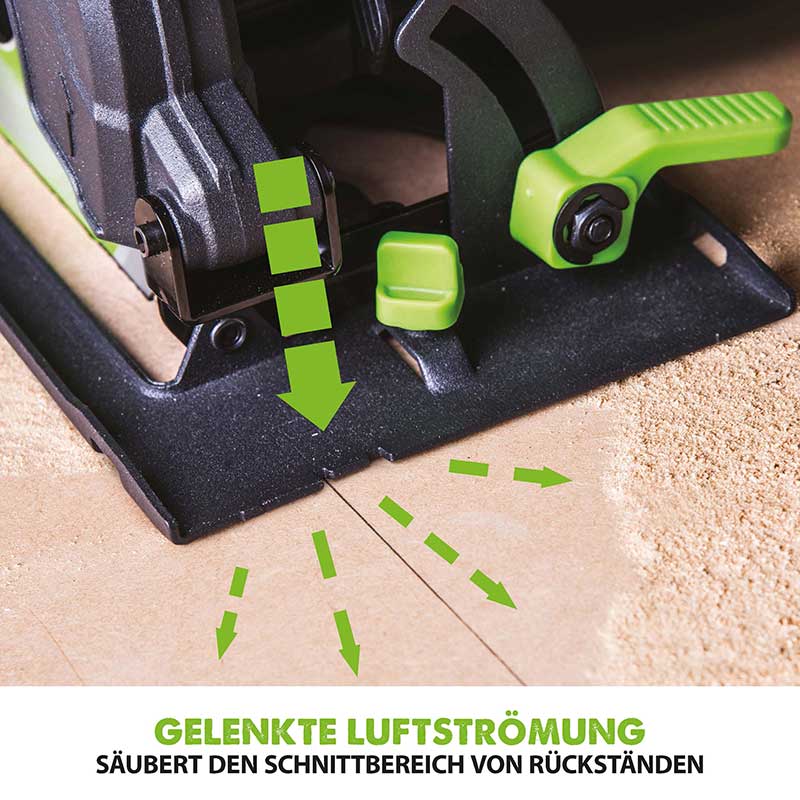 Evolution F165CCSL 165mm Handkreissäge mit TCT-Multi-Material-Sägeblatt