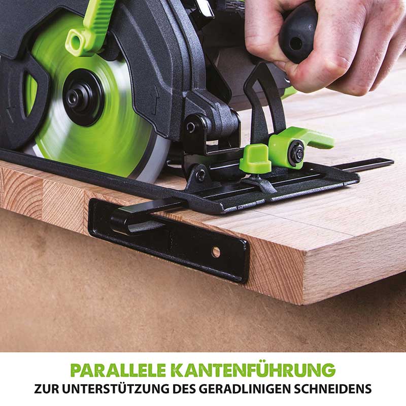 Evolution F165CCSL 165mm Handkreissäge mit TCT-Multi-Material-Sägeblatt