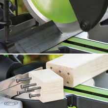 Evolution F210SMS 210mm Schiebe-Kapp- und Gehrungssäge mit TCT-Multi-Material-Sägeblatt