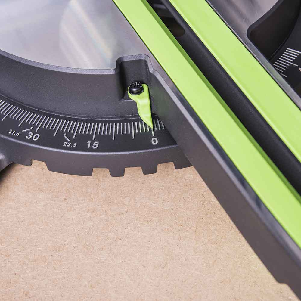 Evolution F210SMS 210mm Schiebe-Kapp- und Gehrungssäge mit TCT-Multi-Material-Sägeblatt