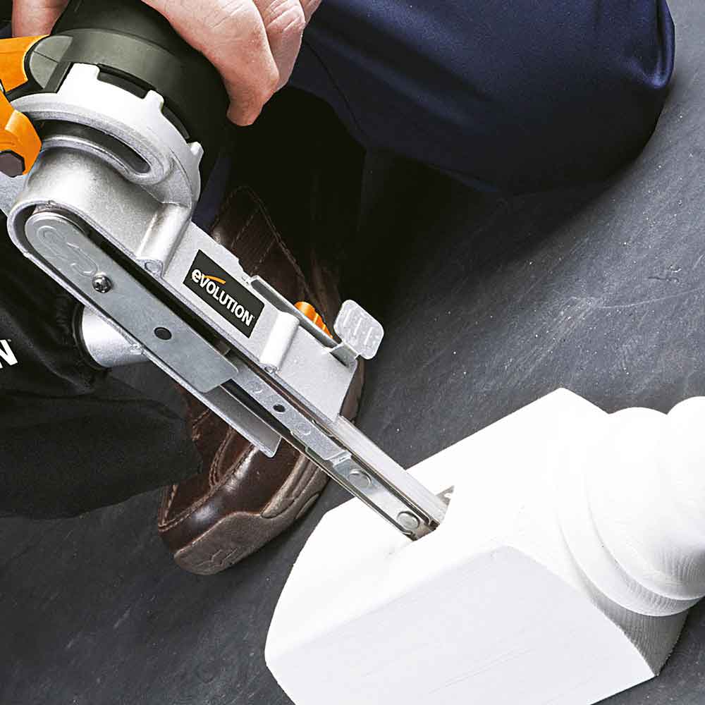 Evolution 400W Elektrische Bandschleifmaschine Power Feile 230V mit 3 Schleifbändern