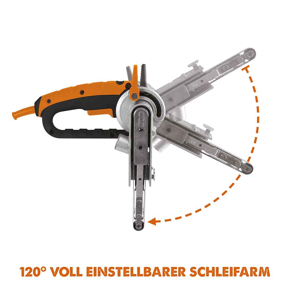 Evolution 400W Elektrische Bandschleifmaschine Power Feile 230V mit 3 Schleifbändern