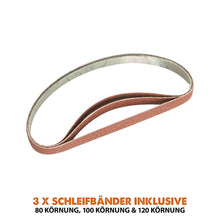 Evolution 400W Elektrische Bandschleifmaschine Power Feile 230V mit 3 Schleifbändern