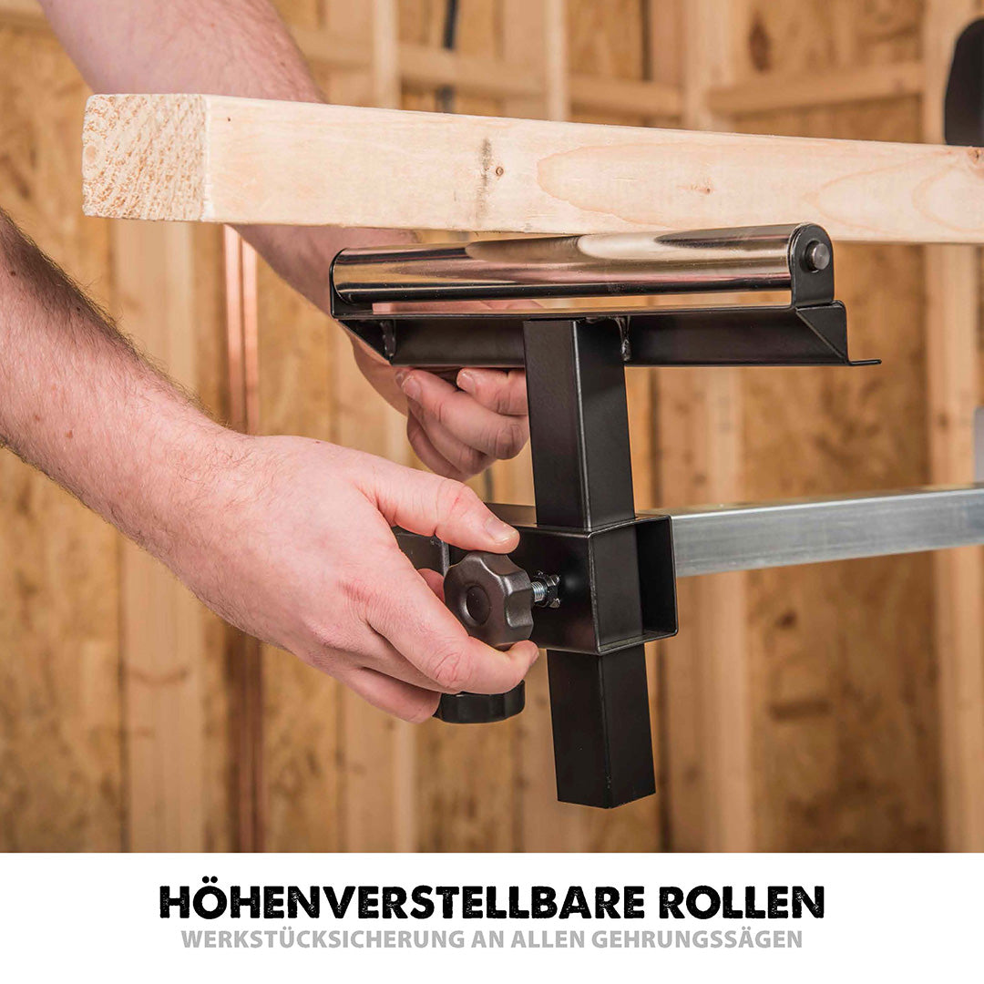 Evolution R210CMS+ 210mm 1200W Kappsäge und Gehrungssäge mit TCT-Multi-Material-Sägeblatt und Gehrungssägeständer mit universellen Befestigungen