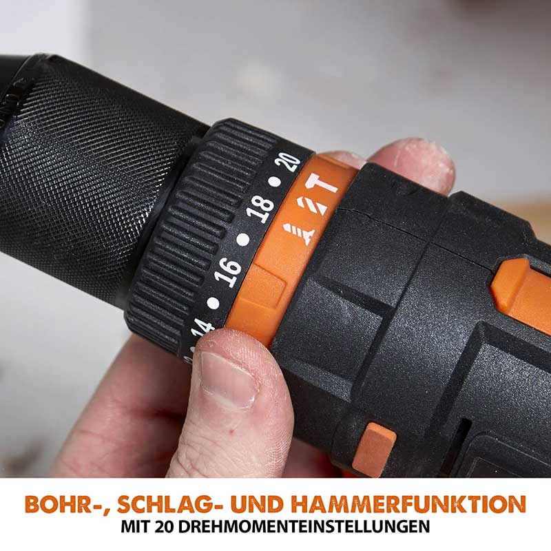 Evolution Kabelloser R13CMB-Li Kombi-Bohrschrauber 18V-Li-Ion EXT mit Akku und Ladegerät