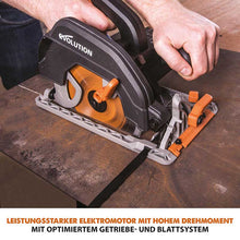 Evolution R185CCS 185mm Handkreissäge mit TCT-Multi-Material-Sägeblatt
