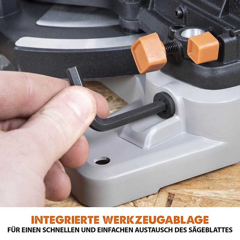 Evolution kabellose R185CMS-Li 185mm Kapp- und Gehrungssäge 18V-Li-Ion EXT mit Akku und Ladegerät inklusive Multi-Material-Sägeblatt