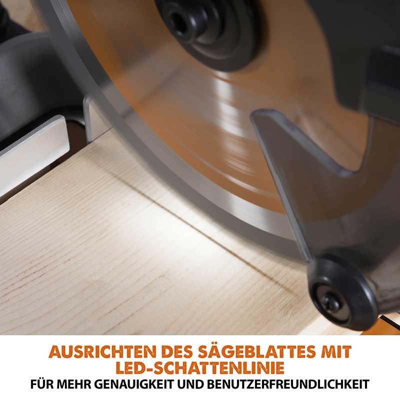 Evolution kabellose R185SMS-Li 185mm Schiebe-Kapp- und Gehrungssäge 18V-Li-Ion EXT mit Akku und Ladegerät inklusive Multi-Material-Sägeblatt