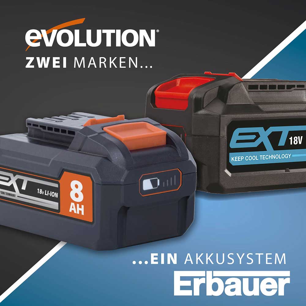 Evolution R180IDR-Li Akku-Schlagschrauber 18 V Li-Ion EXT