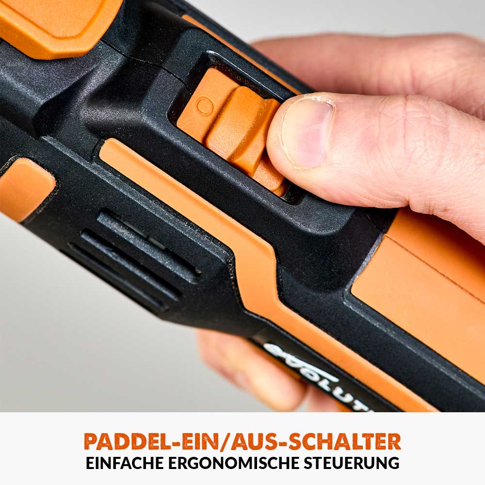 Evolution  R18MLT-Li Akku Multifunktionswerkzeug 18v Li-Ion EXT mit Zubehörset