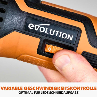 Evolution  R18MLT-Li Akku Multifunktionswerkzeug 18v Li-Ion EXT mit Zubehörset