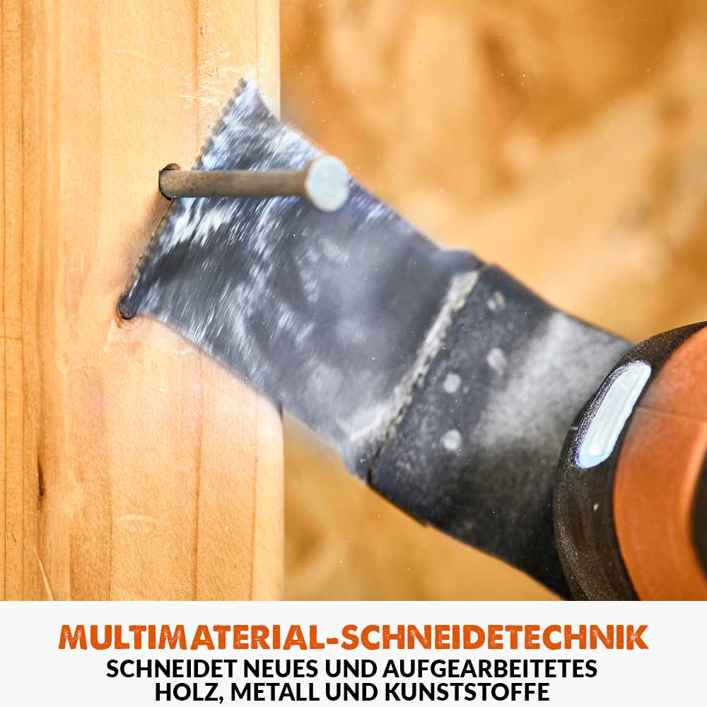 Evolution  R18MLT-Li Akku Multifunktionswerkzeug 18v Li-Ion EXT mit Zubehörset