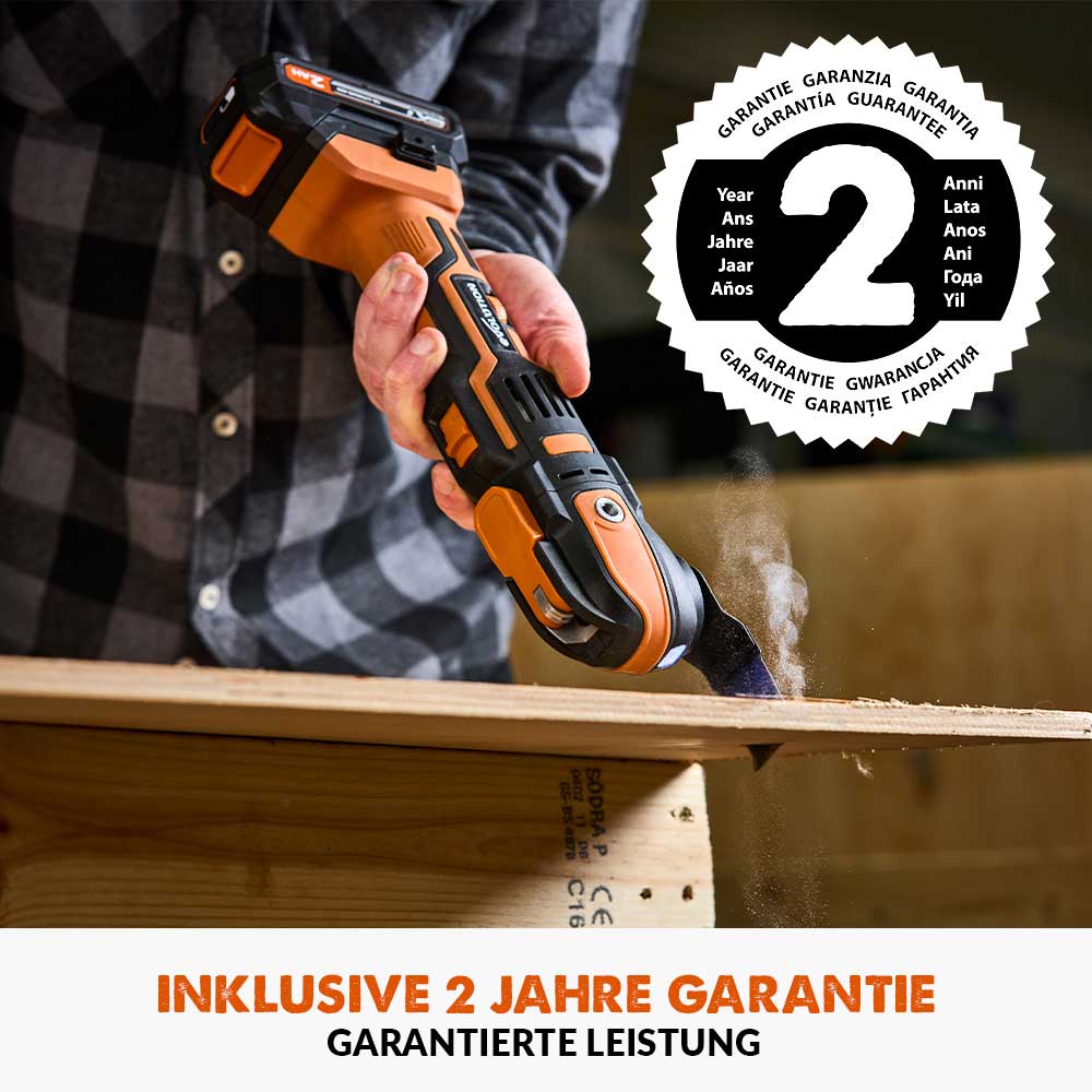 Evolution  R18MLT-Li Akku Multifunktionswerkzeug 18v Li-Ion EXT mit Zubehörset