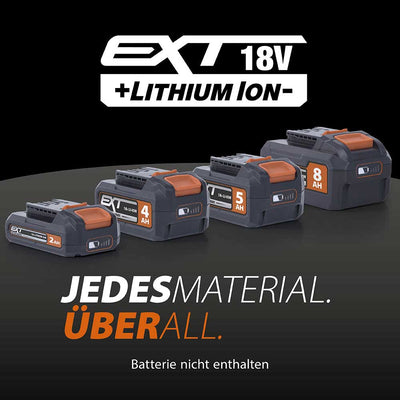 Evolution  R18MLT-Li Akku Multifunktionswerkzeug 18v Li-Ion EXT mit Zubehörset