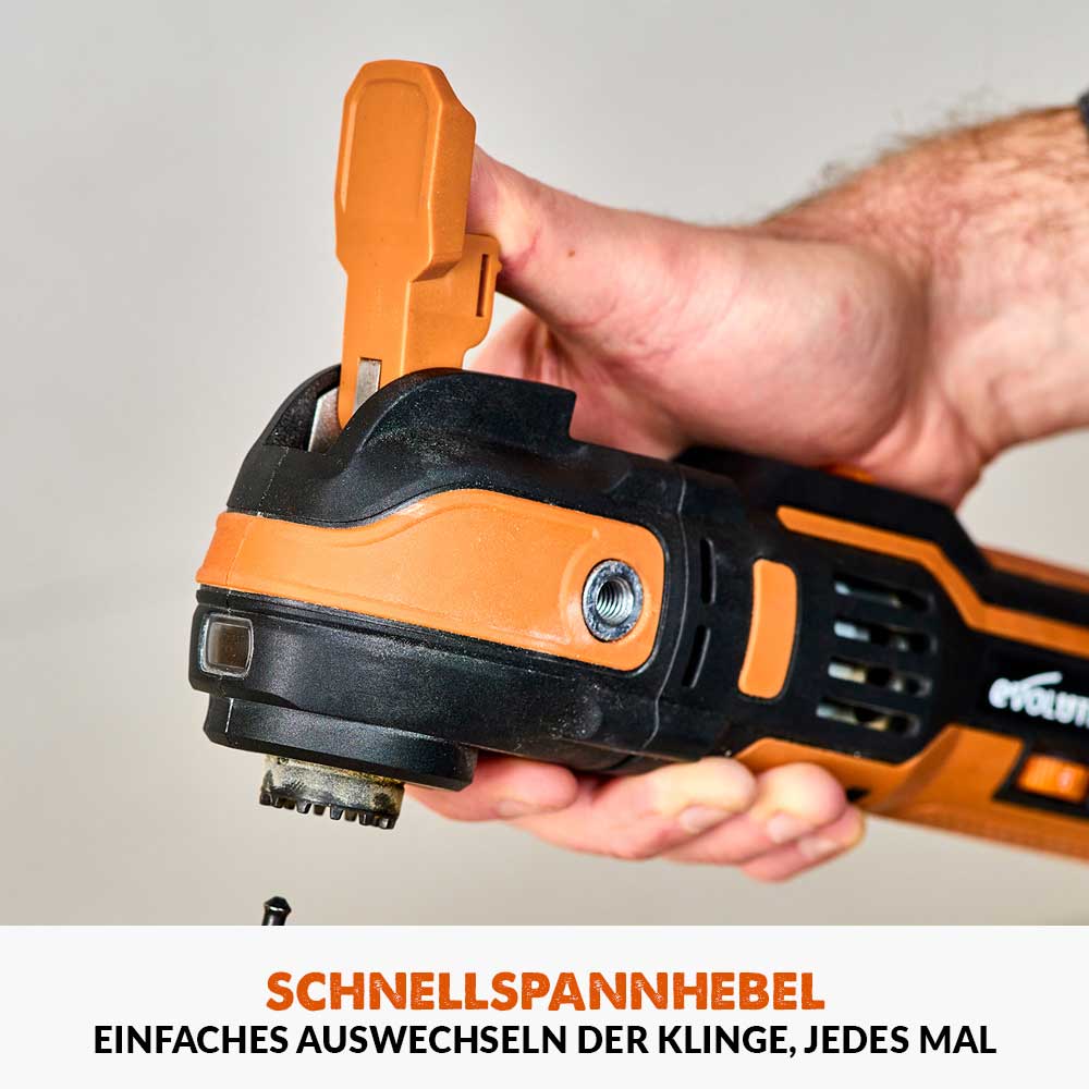 Evolution  R18MLT-Li Akku Multifunktionswerkzeug 18v Li-Ion EXT mit Zubehörset