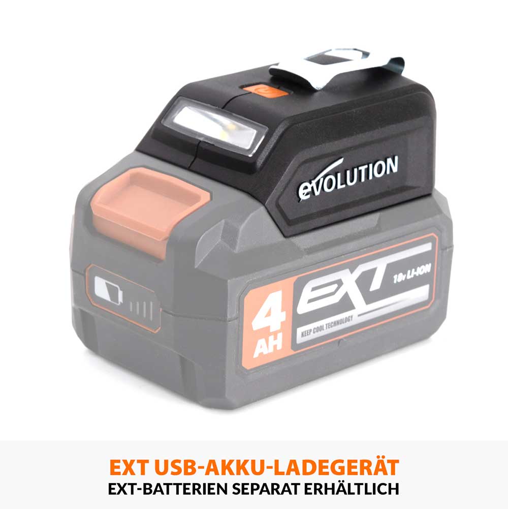 Evolution EXT Kabelloses USB-Ladegerät und LED-Licht