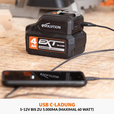 Evolution EXT Kabelloses USB-Ladegerät und LED-Licht