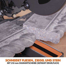 Evolution R210SMS-300+ 210mm Schiebe-Kapp- und Gehrungssäge mit TCT-Multi-Material-Sägeblatt