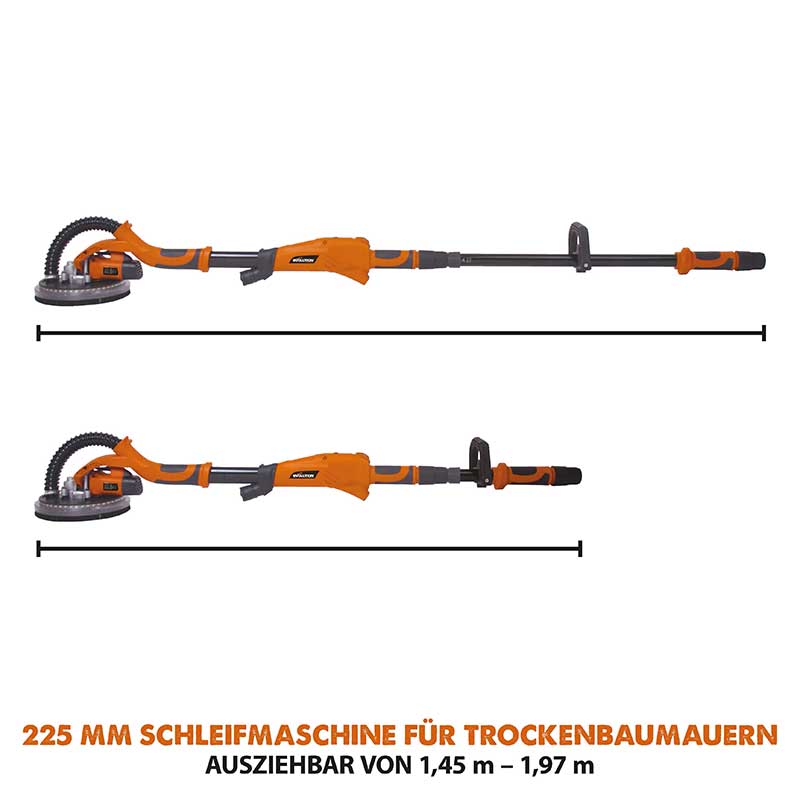 Evolution R225DWS Teleskop-Trockenbauschleifmaschine
